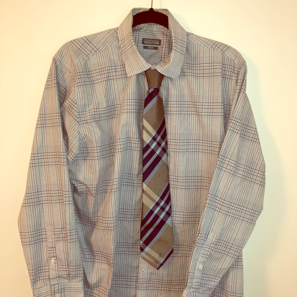 Kenneth Cole Reaction Dress Shirt W/ Tie